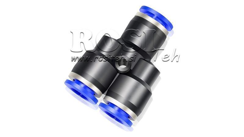 PNEUMATICKÝ VTIČNÍ Y PŘIPOJKA TPA BEZ ZÁVITU QY-12