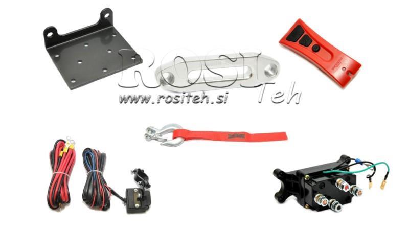 12 V ELEKTRICKÝ VYHÝBAČ DWH 4500 HD - 2041 kg - Syntetická šňůra