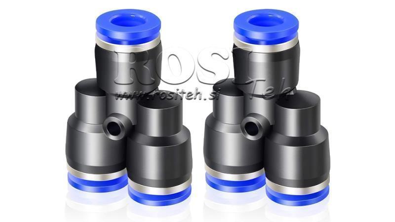 PNEUMATICKÝ VTIČNÍ Y PŘIPOJKA TPA BEZ ZÁVITU QY-12