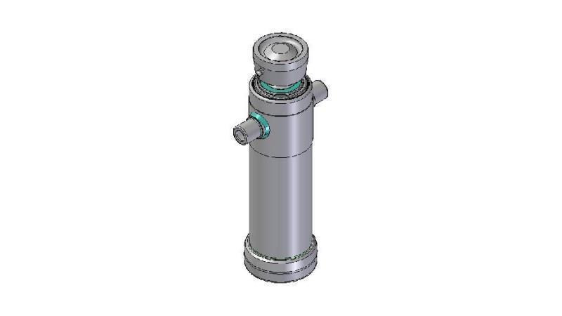 4023S -TELESCOPIC CYLINDER STANDARD/BALL 2 STAGES STROKE 695 DIAMETER 124