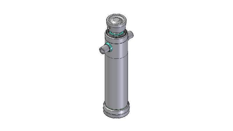 4026S -TELESCOPIC CYLINDER STANDARD/BALL 2 STAGES STROKE 895 DIAMETER 124