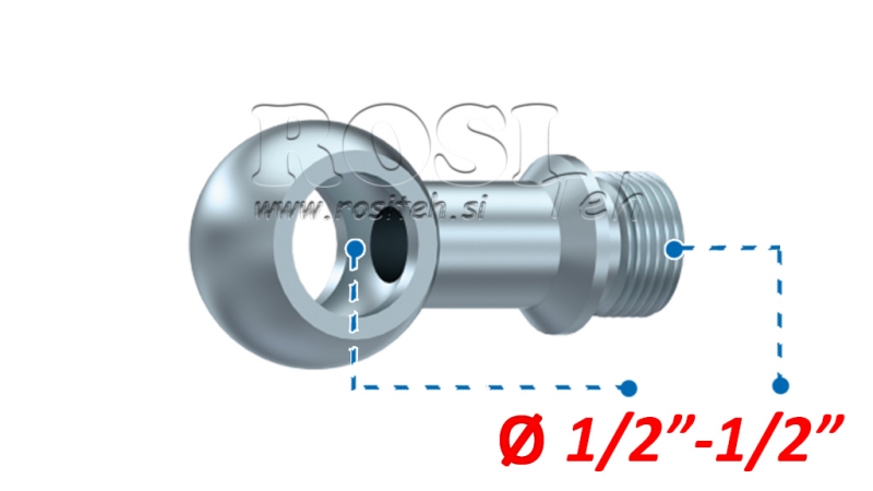 HIDRAVLIČNI PRIKLJUČEK OČESNI 1/2-1/2