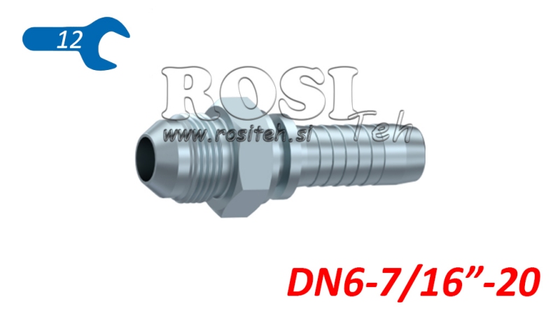 HYDRAULICKÉ PŘIPOJENÍ AGJ JIC74° MUŽ DN6-7/16”-20