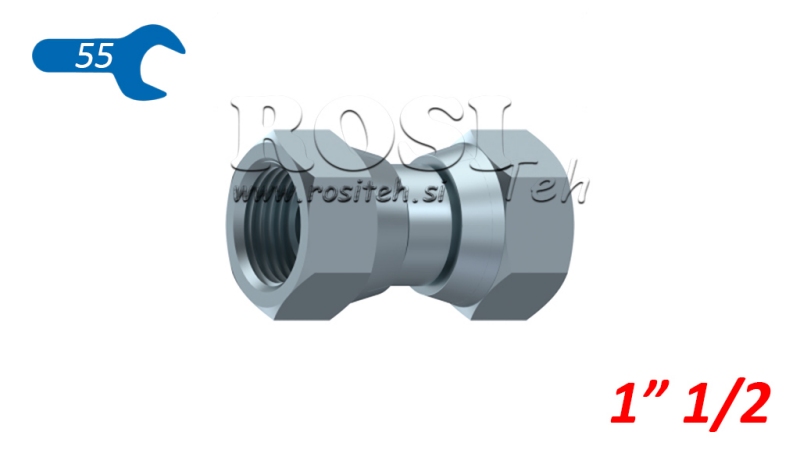 HIDRAVLIČNI DVOVIJAČNIK DVOJNA VRTLJIVA MATICA BSP 1 1/2