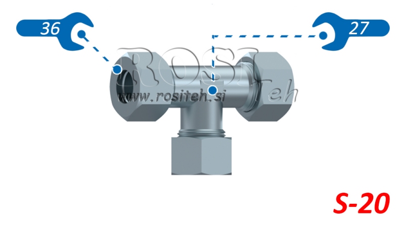 HIDRAVLIČNI T KOM S-16 MOŠKI M30x2