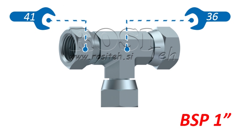 HIDRAVLIČNI T KOM VRTLJIVA MATICA BSP 1