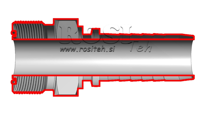 HYDRAULICKÉ PŘIPOJENÍ AGORFS MUŽ DN19-1 7/16-12