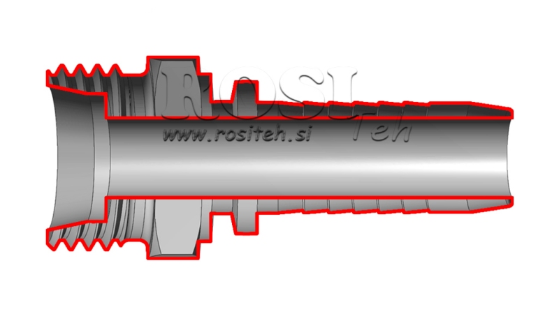 HYDRAULICKÉ PŘIPOJENÍ CES 14 S MUŽSKÉ DN12-M22X1,5