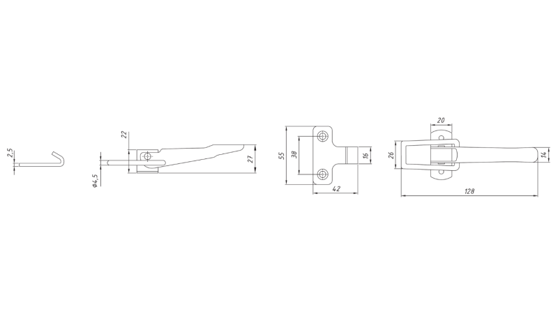 UZÁVĚR BOČNÍHO PANELU PŘÍVĚSU, TYP NAPA XL