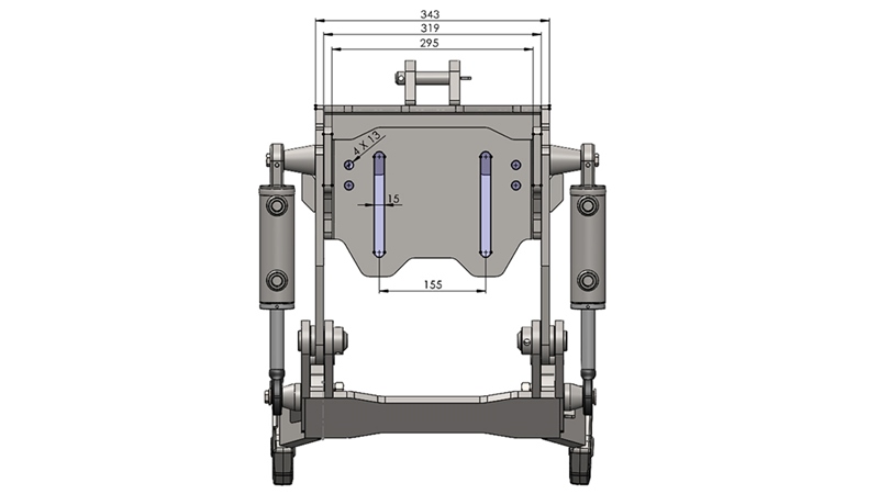 UNIVERZALNI KIT PREDNJA ČELNA HIDRAVLIKA 1KAT PROFI STANDARD ZA TRAKTOR 800kg
