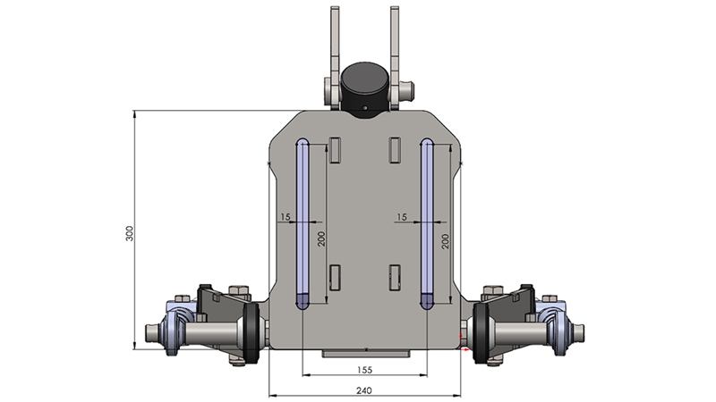 PŘEDNÍ HYDRAULIKA TRAKTORU CAT. 1 - ECO PRO TRAKTOR