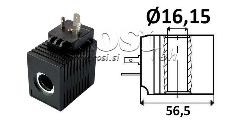 ELEKTROMAGNETICKÁ CÍVKA 24V DC - CB12 - fi 16.15mm-52mm 16W