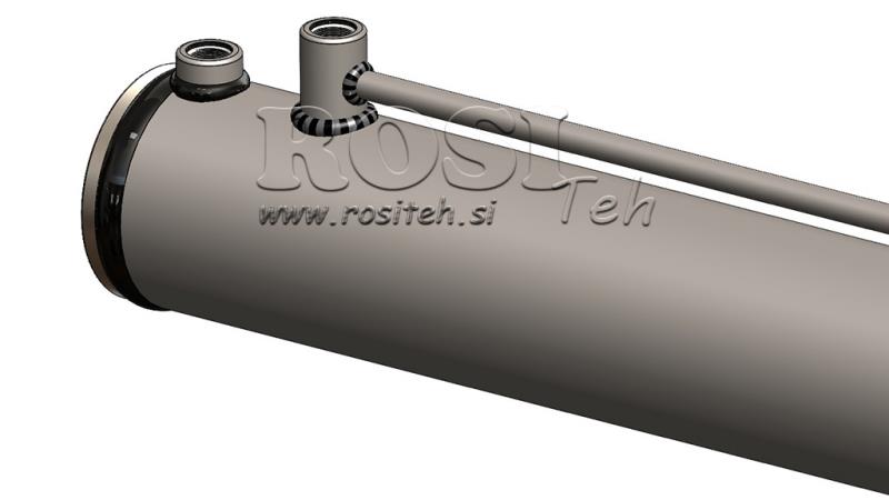 HYDRAULICKÝ VÁLEC PRO ŠTÍPAČKU DŘEVA S MONTÁŽNÍ DESKOU100/60-1050 - HORNÍ PŘIPOJENÍ
