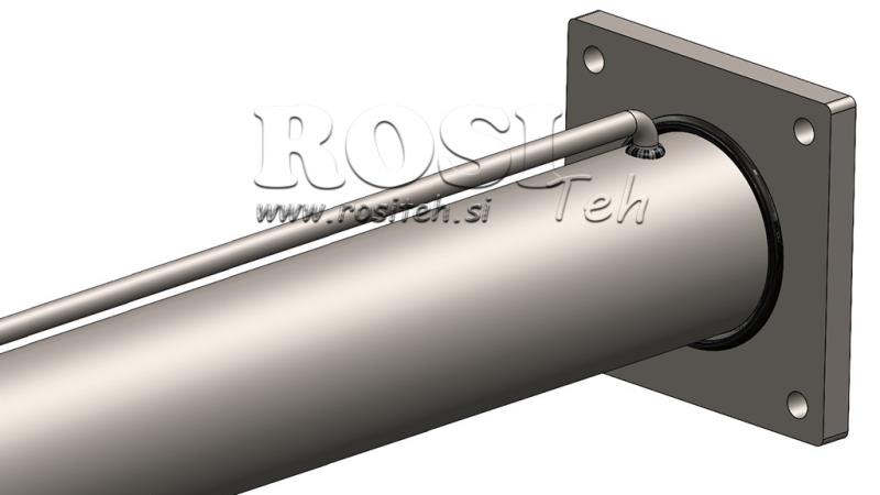 HYDRAULICKÝ VÁLEC PRO ŠTÍPAČKU DŘEVA S MONTÁŽNÍ DESKOU100/60-1050 - HORNÍ PŘIPOJENÍ