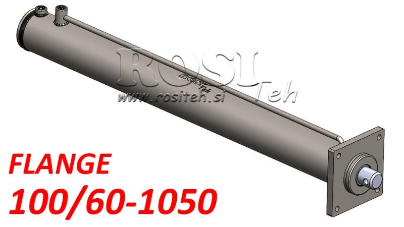 HYDRAULICKÝ VÁLEC PRO ŠTÍPAČKU DŘEVA S MONTÁŽNÍ DESKOU100/60-1050 - HORNÍ PŘIPOJENÍ