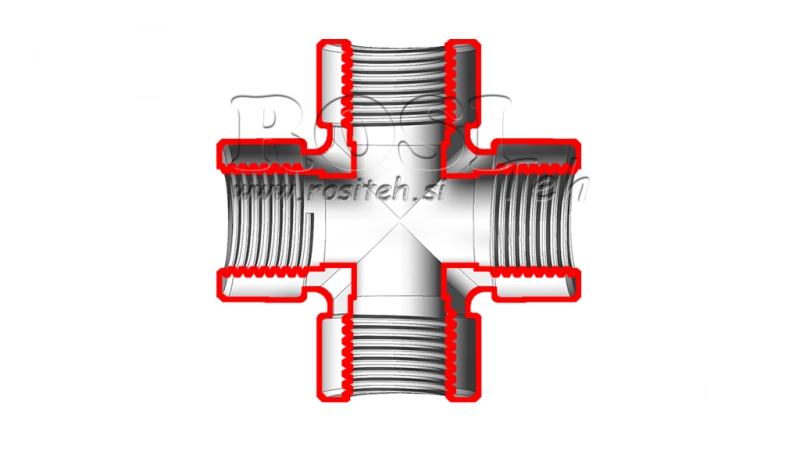 HIDRAVLIČNI KRIŽNI PRIKLJUČEK ŽENSKI BSP 1