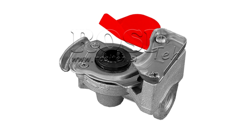 RYCHLOSPOLUPOJKA MUŽSKÁ PRO VZDUCH ČERVENÁ S VENTILEM