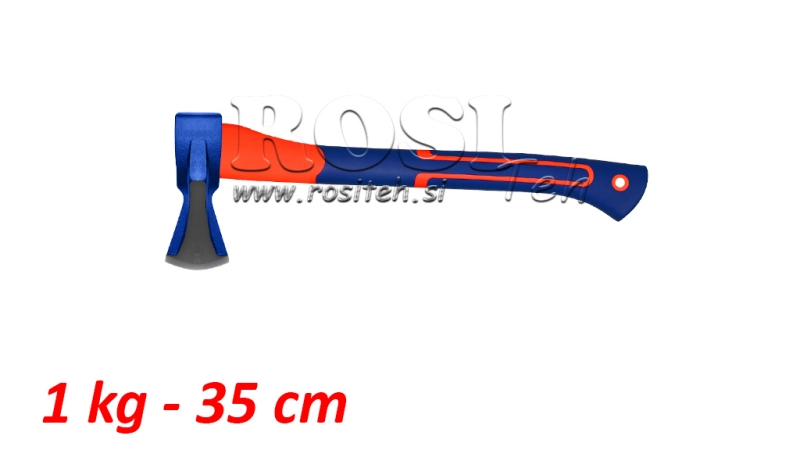 ŠTÍPACÍ SEKERA S KARBONOVOU RUKOJETÍ - 1 kg - 35 cm