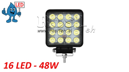 LED DELOVNA SVETILKA - LUČ 16 LED 48W 12V-24V