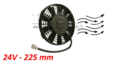 AXIÁLNÍ VENTILÁTOR 225MM TAŽNÝ 24V