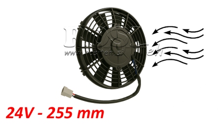 AXIÁLNÍ VENTILÁTOR 255MM PUSH 24V