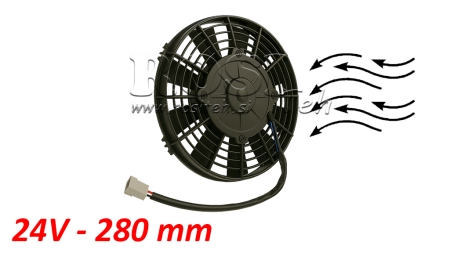 AXIÁLNÍ VENTILÁTOR 280MM PUSH 24V