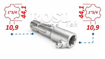 P.T.O. ADAPTER WITH PIN FROM 1