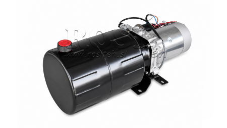 MINI HYDRAULICKÁ JEDNOTKA 12V DC - 1.6kW = 2.1cc - 8 litrů - jednofázová jednotka (kovová)