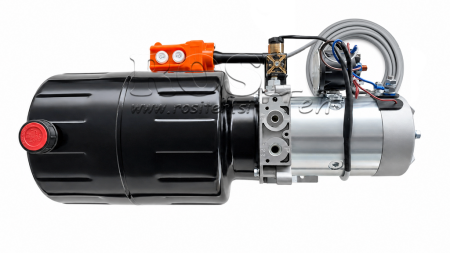 MINI HYDRAULICKÁ JEDNOTKA 24V DC - 2.2kW = 2.1cc - 8 lit - jednofázová montáž (kovová)