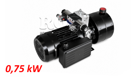 MINI HYDRAULICKÁ JEDNOTKA 230V AC (0.75 kW) - 3.7 cc - 5.2 lit/min - nádrž 4 lit