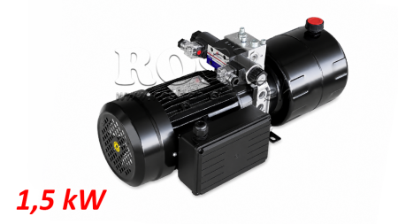 MINI HYDRAULISK POWER-PACK 230V AC (1.5 kW) - 5.8 cc - 8.2 lit/min - tank 6 lit