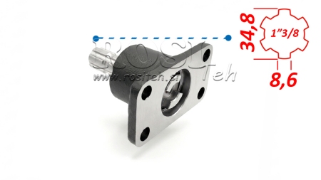 ZAPFWELLENADAPTER PASQUALI 4 SCHRAUBEN