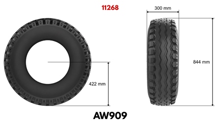 11,5/80-15,3 PNEUMATIKA AW909 (14 PR)