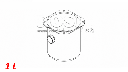 TANQUE DE METAL ROLL PP 1 LITRO