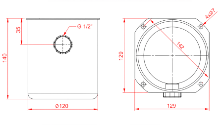 TANQUE DE METAL ROLL PP 1 LITRO