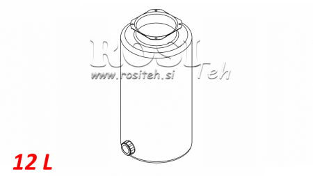 TANQUE DE METAL ROLL PP 12 LITROS HORIZONTAL-VERTICAL
