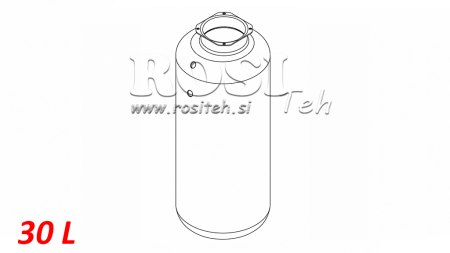TANQUE DE METAL ROLL PP 30 LITROS HORIZONTAL-VERTICAL