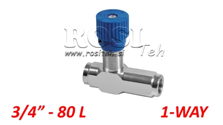 FLOW REGULATOR VRFU - DAMPING NON-RETURN VALVE 3/4