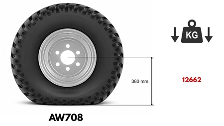 400/60-15,5 PNEUMATIKA AW708 (16 PR) S RÁFKEM 13,00 x 15,5