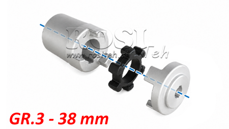 GUMMIKOBLING ND17 (5.5-9KW)  38MM/GR3