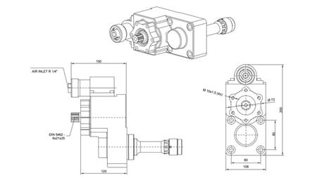 Dimensions OUTPUT FOR HYDRAULIC PUMP - IVECO 2895