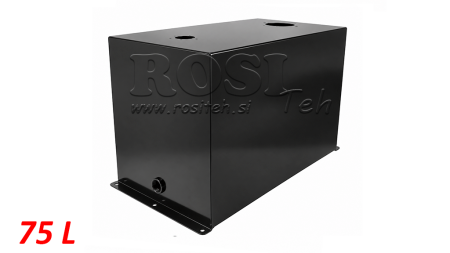 METAL TANK 75 LITERS CUBE 400X355X600MM FORBEREDELSE TIL RETURFILTER