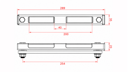 ESCALA DE MEDICIÓN DE TEMPERATURA EXTENDIDA M12 - 254MM