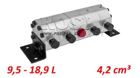 HYDRAULIC GEAR FLOW DIVIDER 4/1 (9.5-18.9LIT - MAX. 240BAR) 4.2CC/SEG