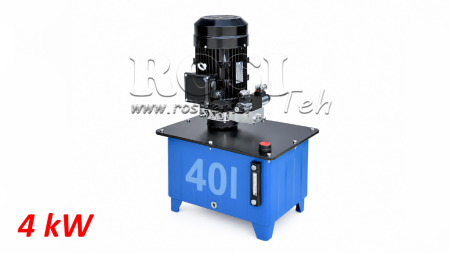 MINI HIDRAVLIČNI AGREGAT 380V AC (4 kW) - 8 cc - 12 lit/min - tank 40 lit