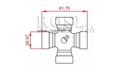 KRIŽ F-26,97X81,75 ZA ECO KARDAN 910mm 30-75HP IN  890mm 30-75HP