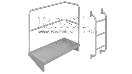 PLATFORMA S ZÁBRADLÍM + ŽEBŘÍK