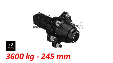 POLOOSA BEZ BRZD - 3600 kg (6 ŠROUBŮ) - 245 mm