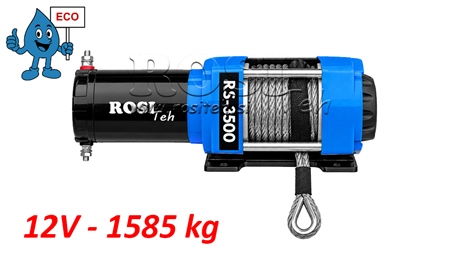 12 V ELEKTRICKÝ NAVIJÁK RS-3500 - 1585 kg - SYNTETICKÉ LANO - ECO