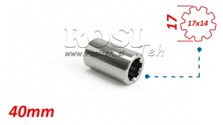 KARDANSKI NASTAVEK PUŠA 17x14 (9 zob) (40 mm)